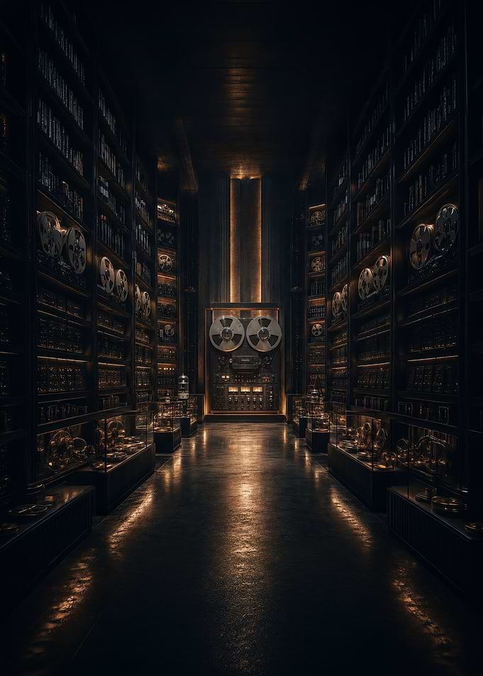 Analog Archive Vault: Vintage Reel-to-Reel Room