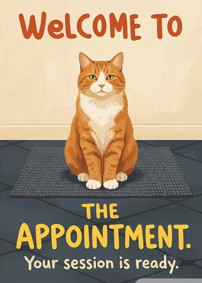 Welcome to the Appointment Cat Poster