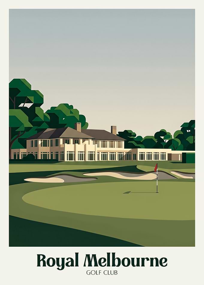 Royal Melbourne Golf Club Poster