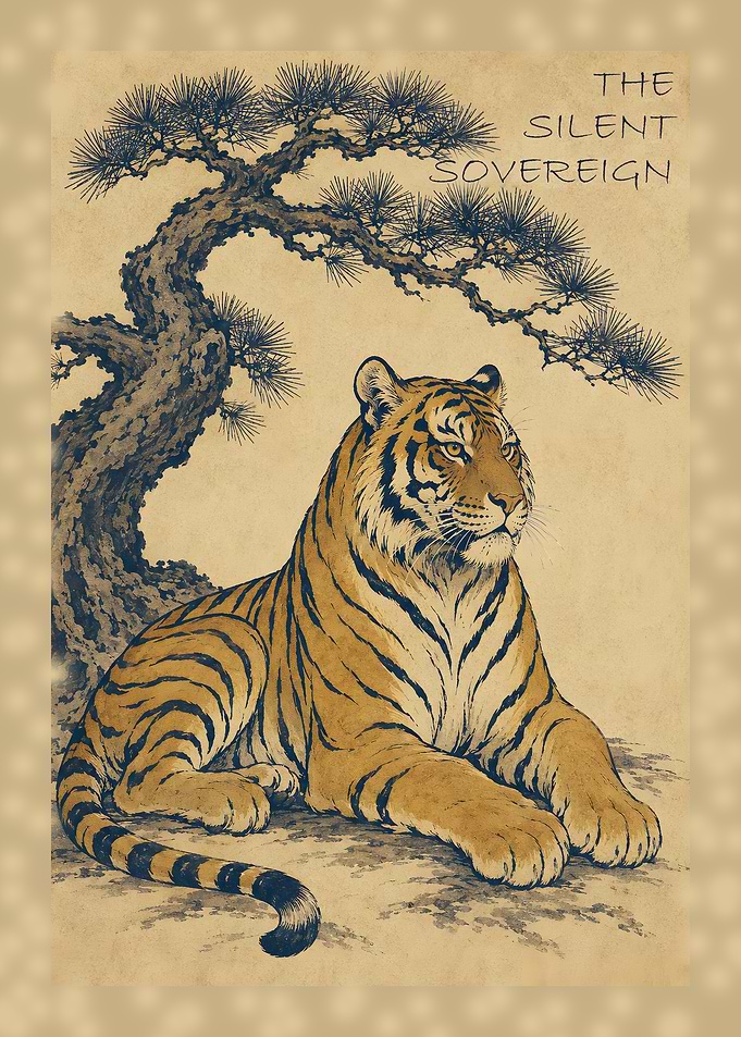 The Silent Sovereign Tiger Art