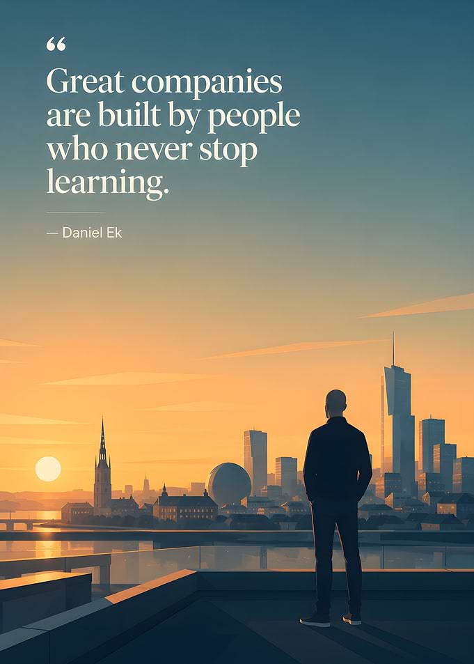 Inspirational Quote Cityscape Poster