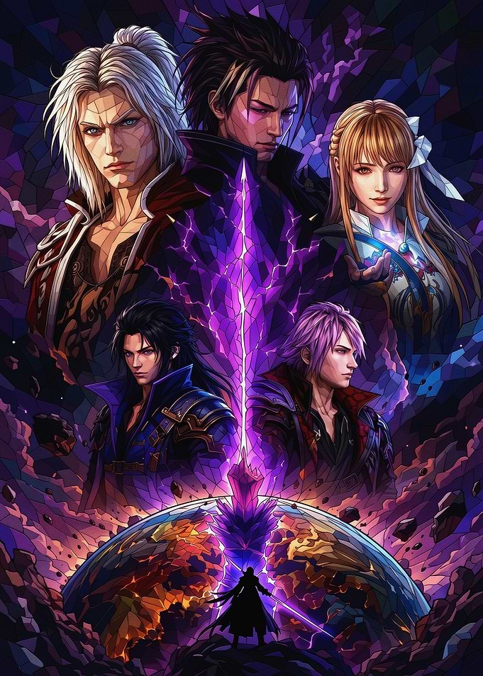 Final Fantasy XV Character Ensemble Poster