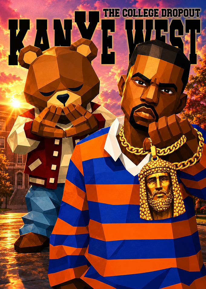 Kanye West The College Dropout Poster