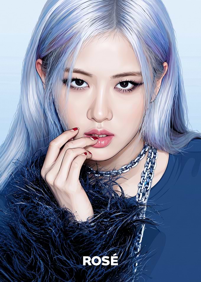 Rosé Digital Portrait