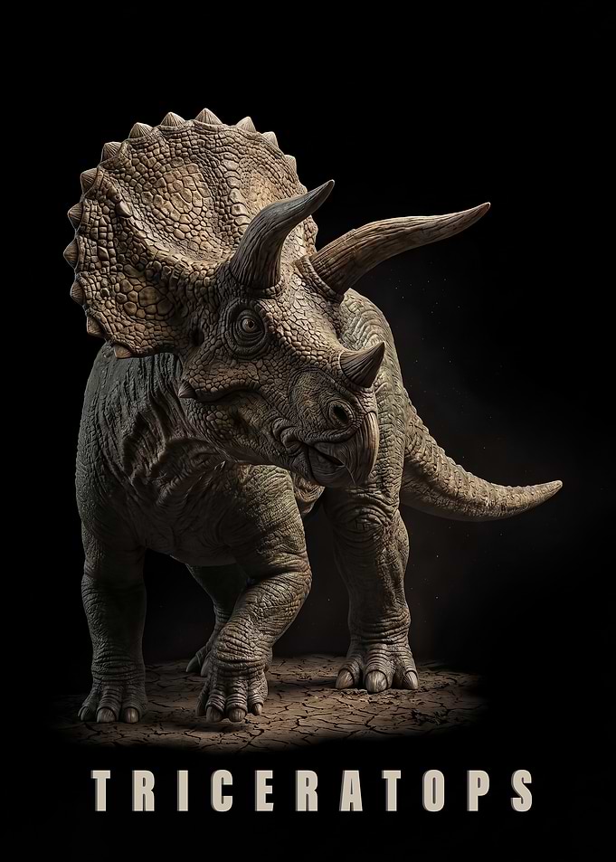 Triceratops Dinosaur poster