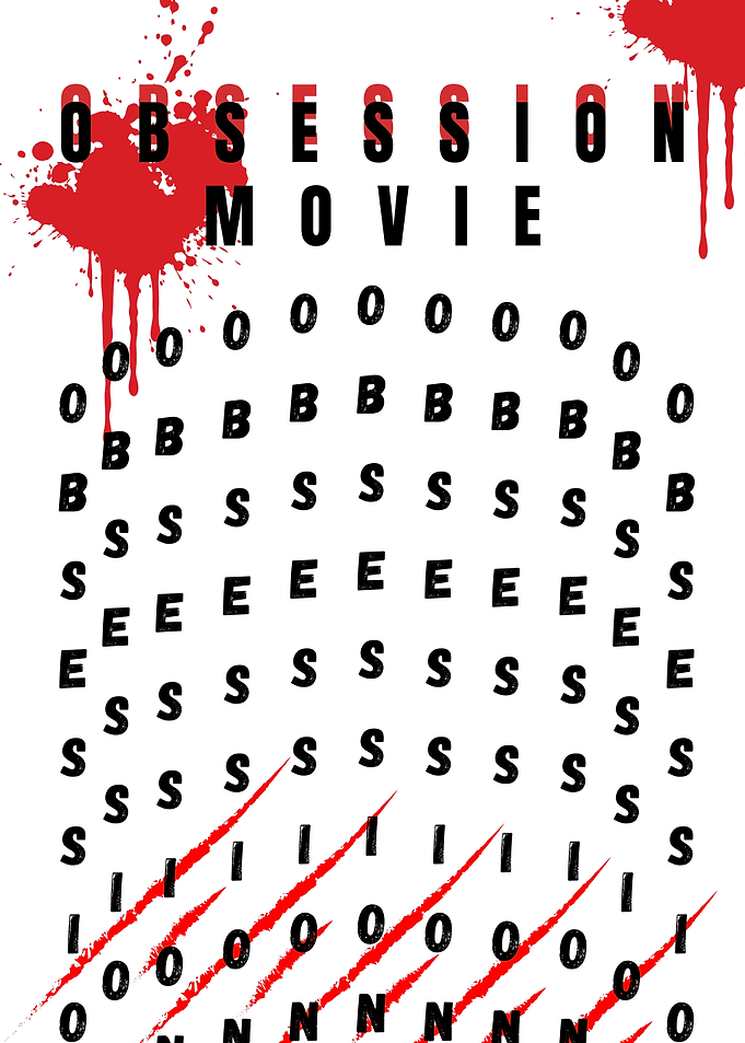 Obsession Movie Poster Typography Art