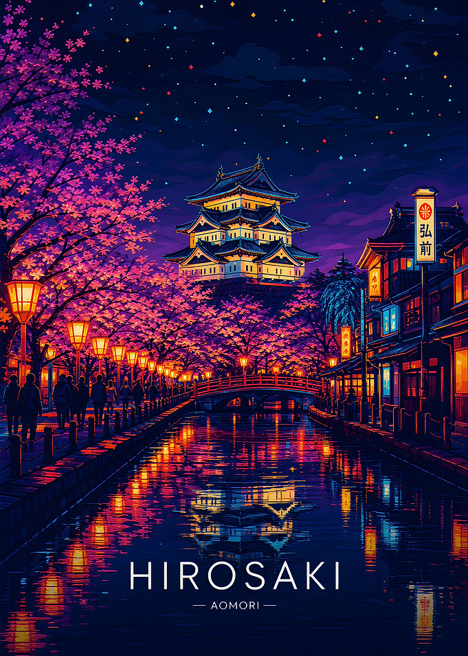Hirosaki Castle Cherry Blossom Night