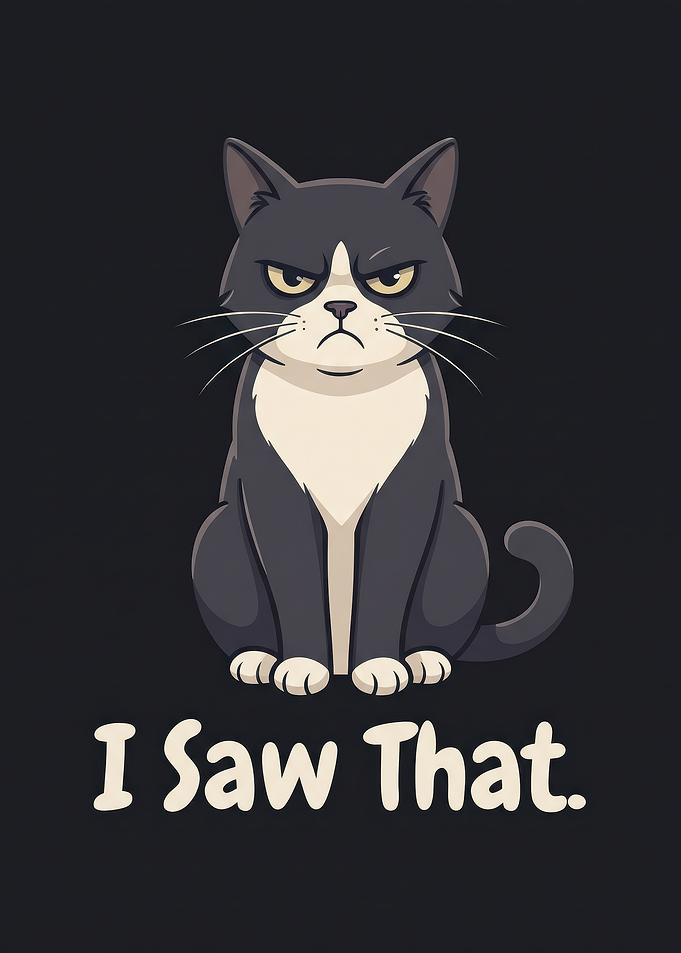 Grumpy Cat I Saw That Illustration