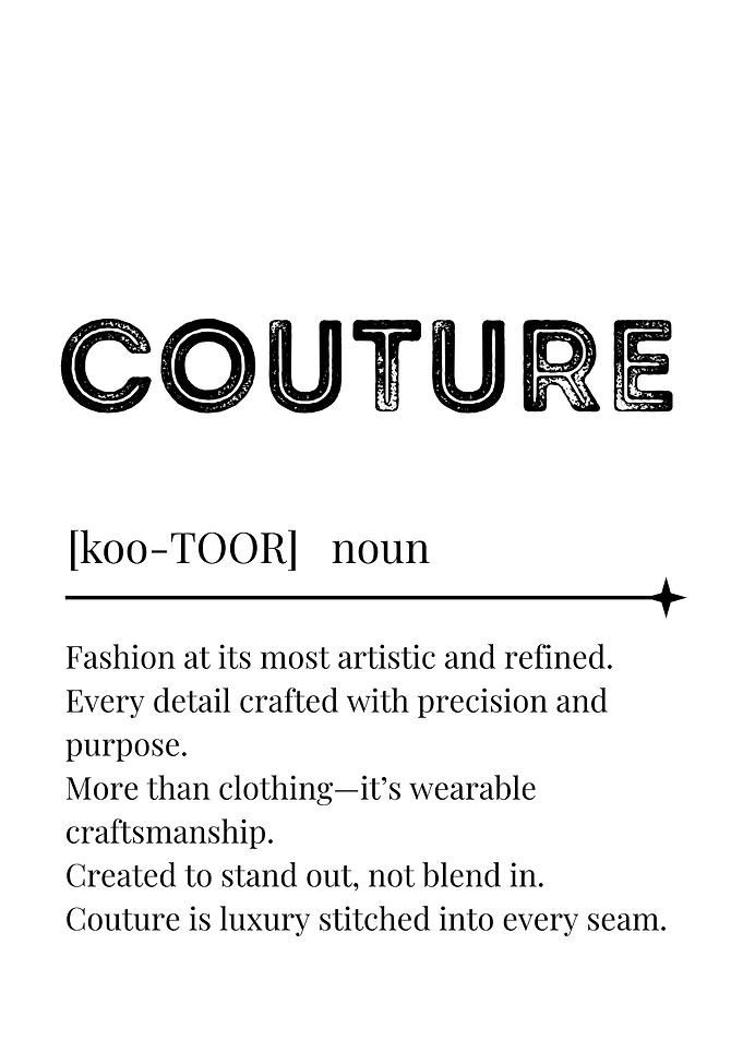 Couture Definition