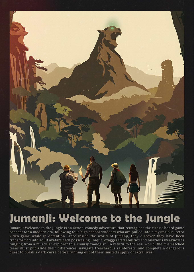 Jumanji Welcome to the Jungle Poster