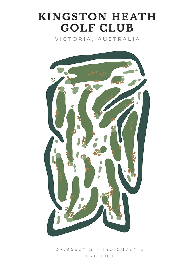 Kingston Heath Golf Club Course Map