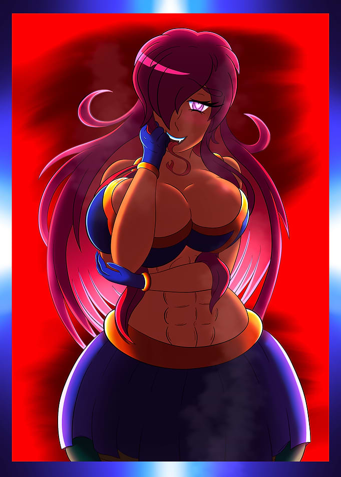 Anime Girl with Muscular Physique