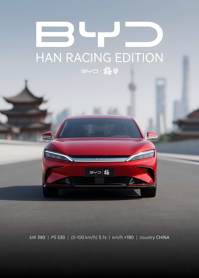 BYD Han Racing Edition Promotional Poster