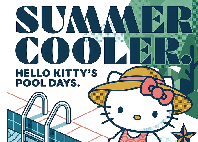 Hello Kitty Summer Pool Days Poster