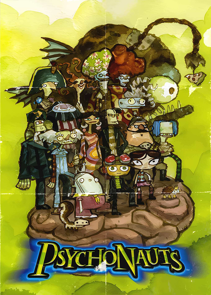 Psychonauts Video Game Poster