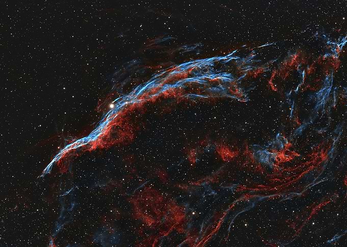 Vibrant Veil Nebula