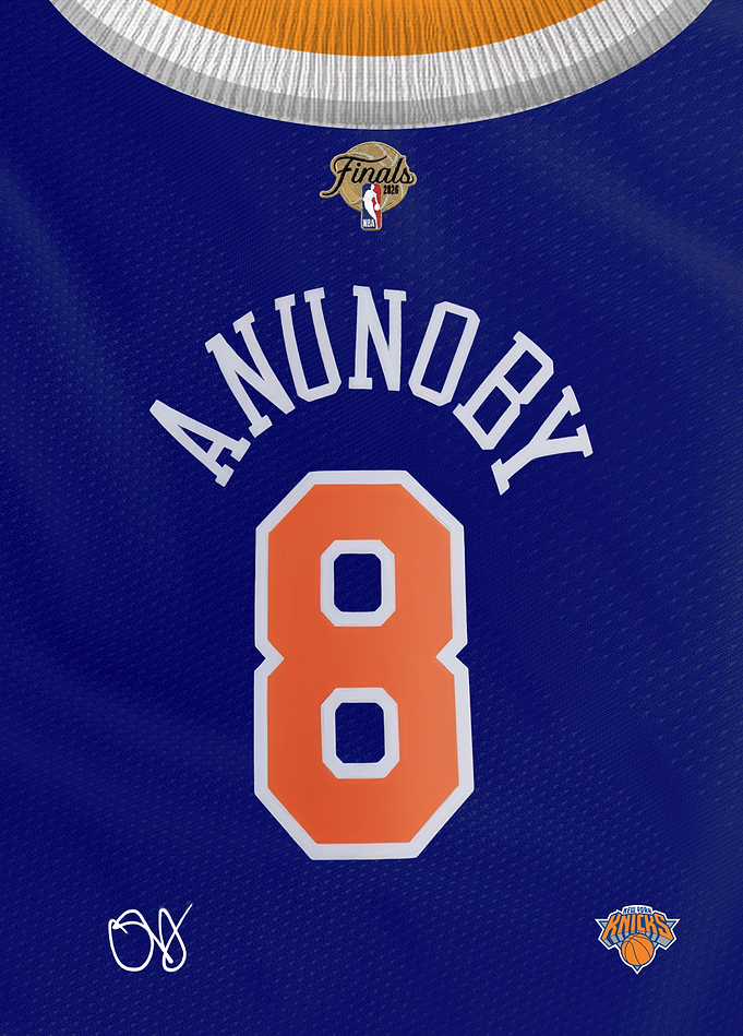 Anunoby's Knicks Finals 2026 Jersey
