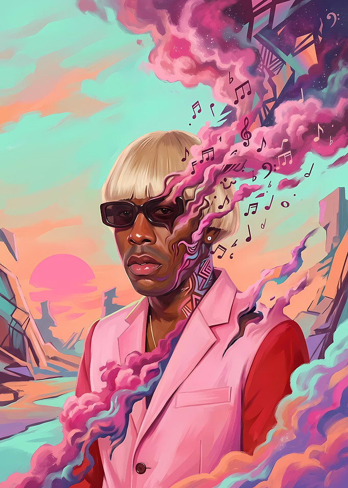 Tyler, the Creator Surreal Portrait