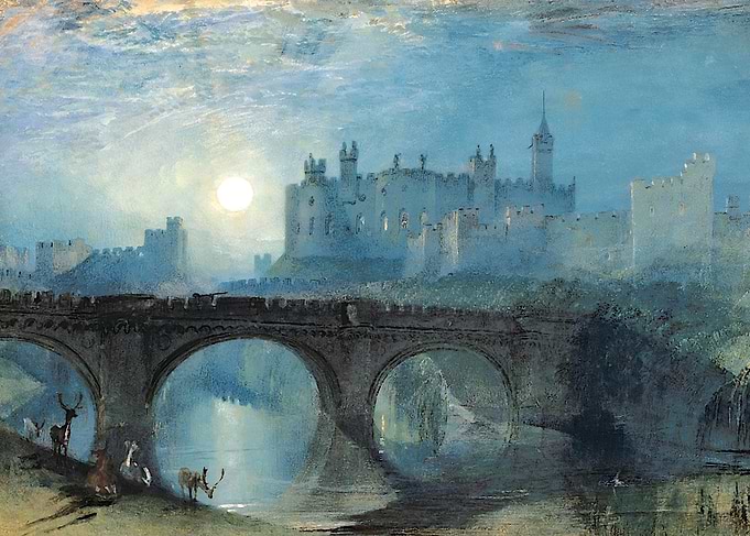 Alnwick Castle by Moonlight