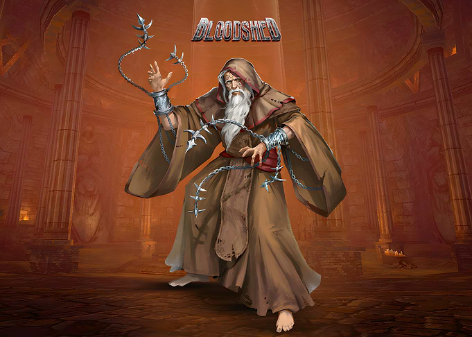Elder Monk with Spiked Chains