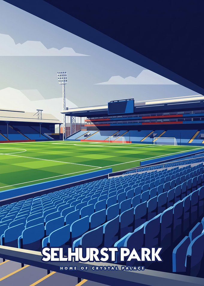 Selhurst Park Stadium Minimalist Poster