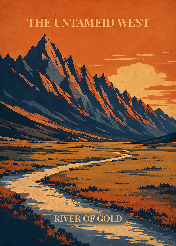 Golden Terraces Wilderness Travel Poster