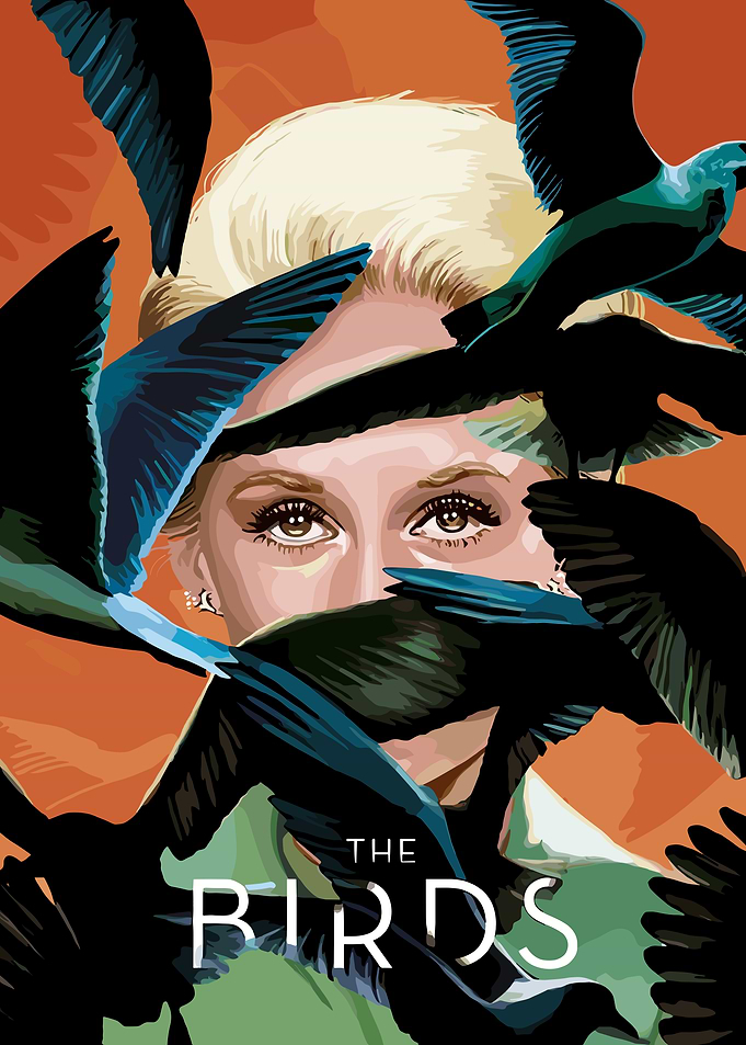 The Birds Movie Poster Art