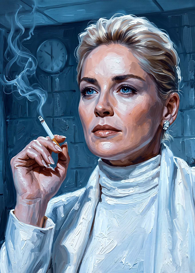 Sharon Stone Basic Instinct Portrait
