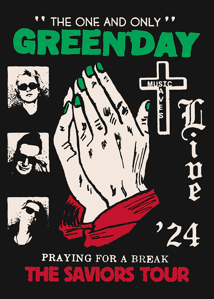 Green Day Saviors Tour Graphic