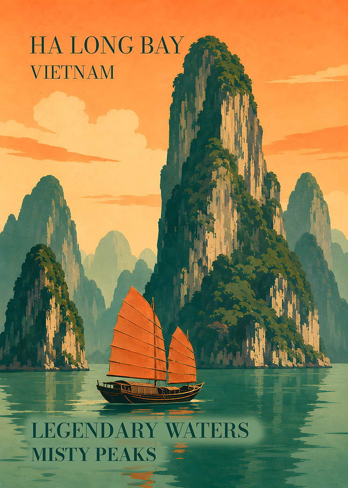 Ha Long Bay Legendary Waters Poster