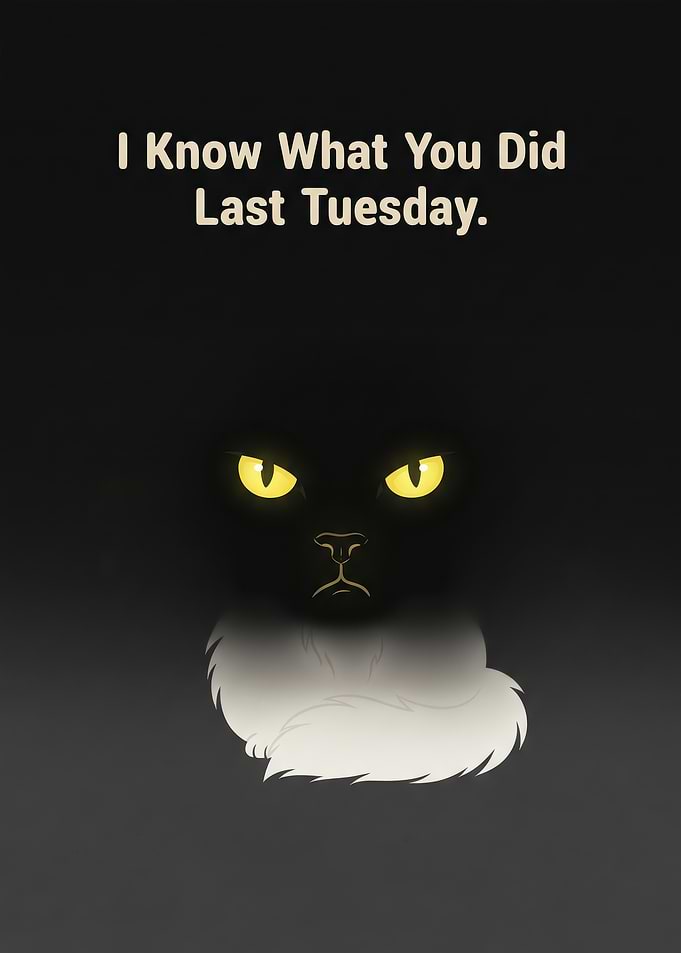 I Know What You Did Cat