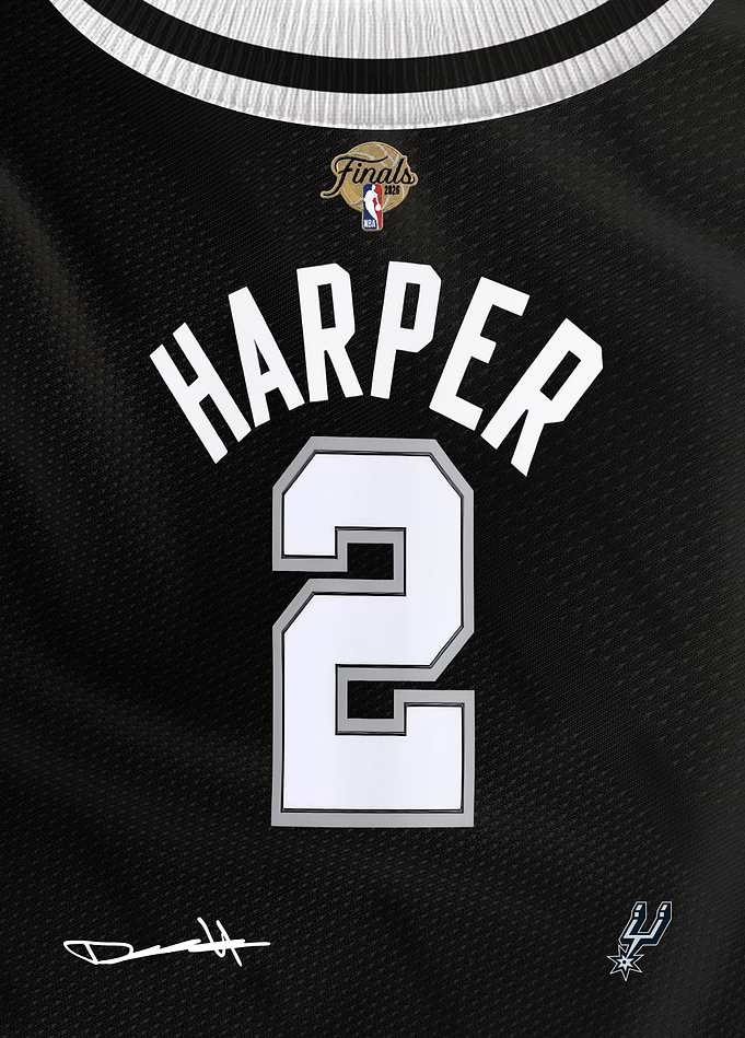 Harper's Spurs Finals 2026 Jersey