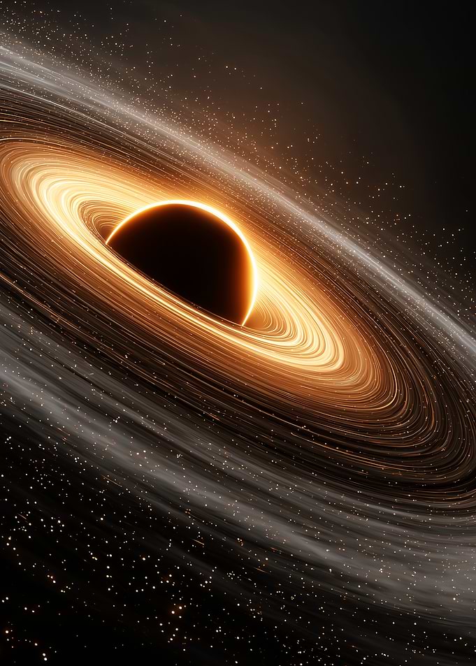 Glowing Accretion Disk Around Black Hole