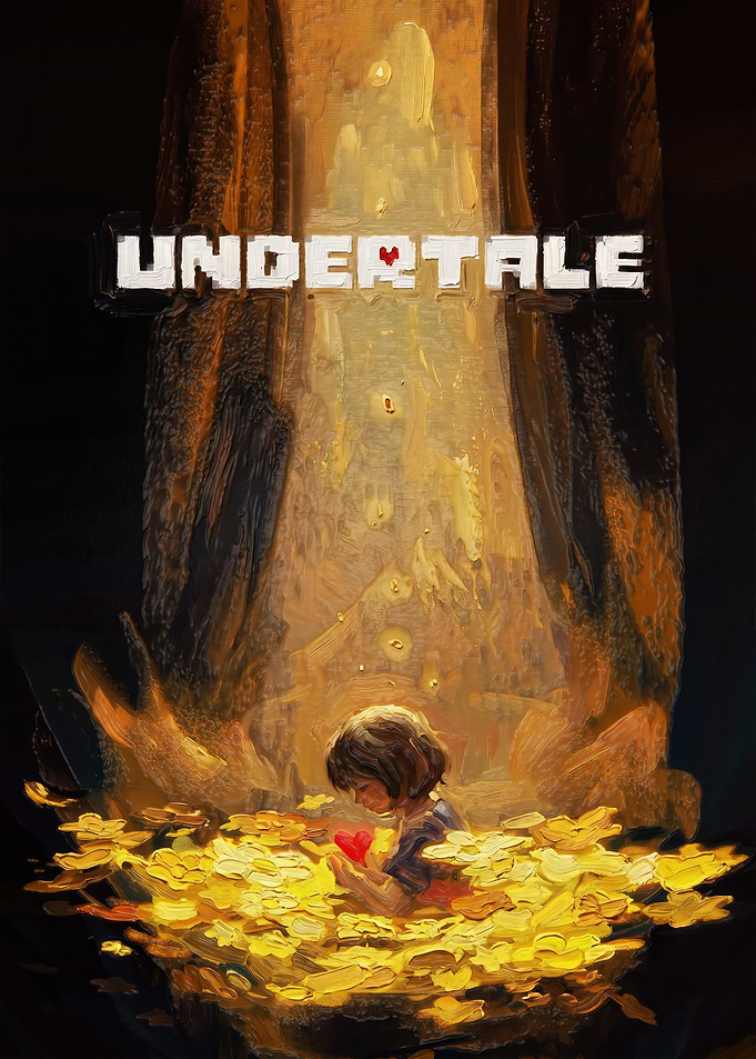 Undertale Frisk in Golden Flowers