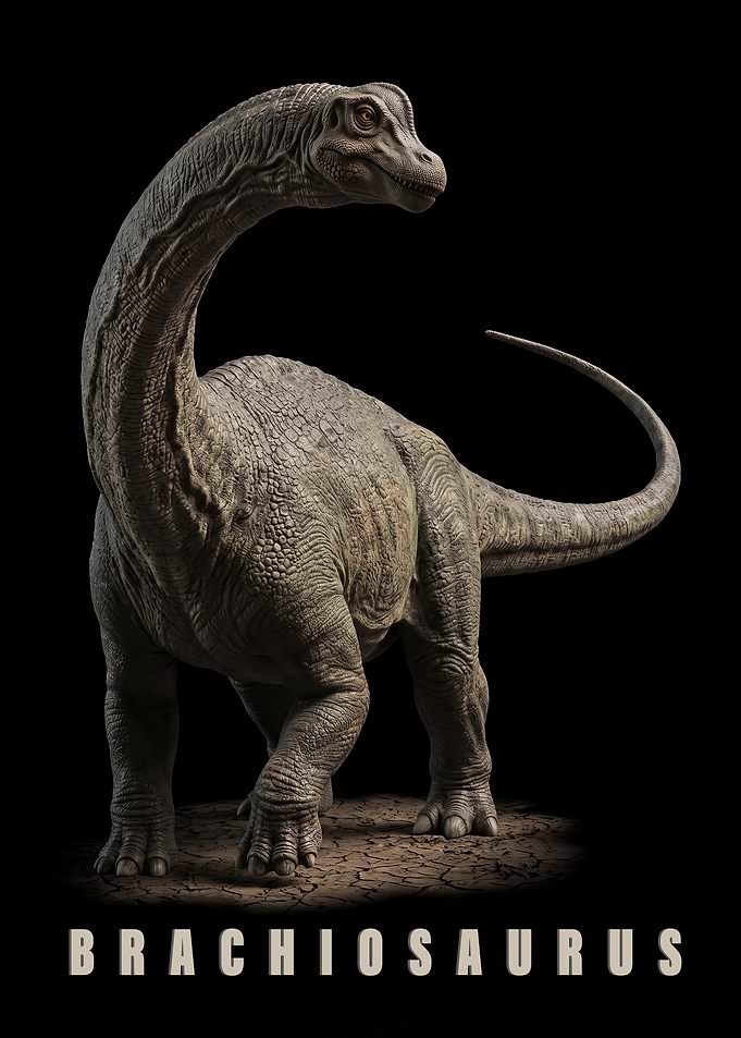 Brachiosaurus Dinosaur Poster