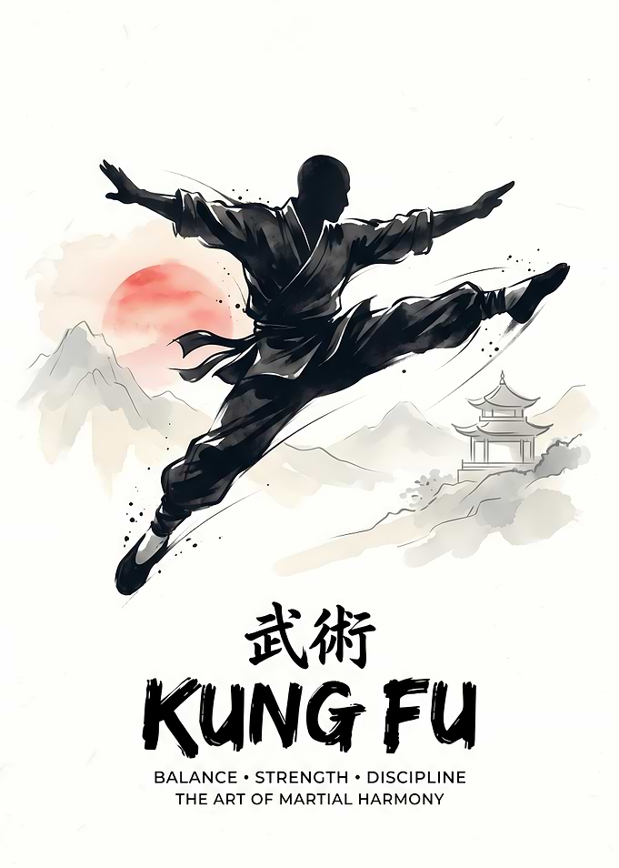 Kung Fu Martial Arts Poster