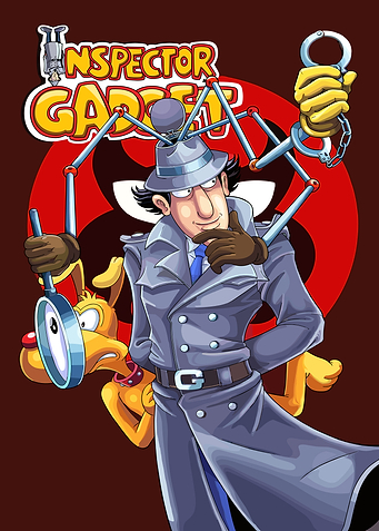 Inspector Gadget and Brain Poster