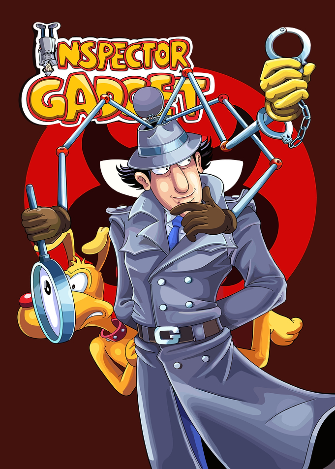 Inspector Gadget and Brain Poster