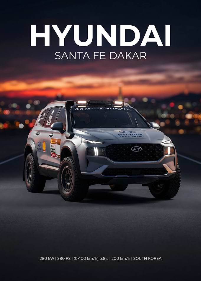 Hyundai Santa Fe Dakar Rally Car