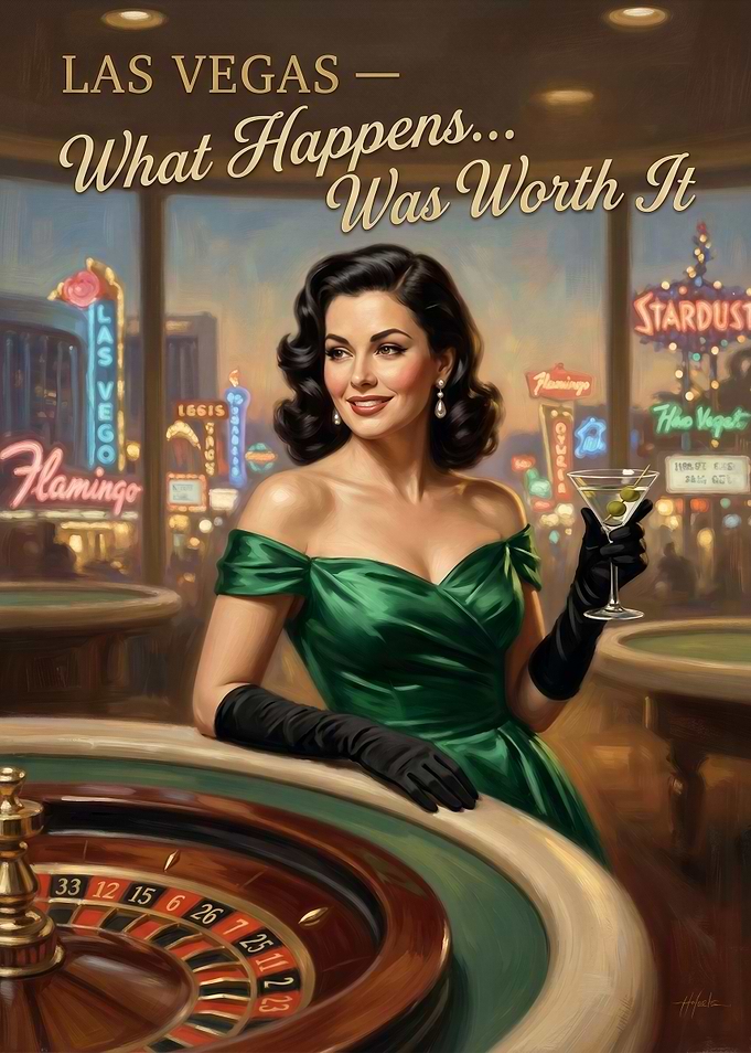 Vintage Las Vegas Casino Glamour