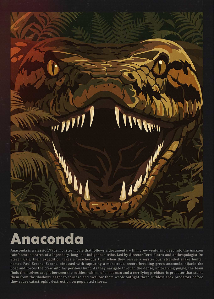 Anaconda Movie Poster Art