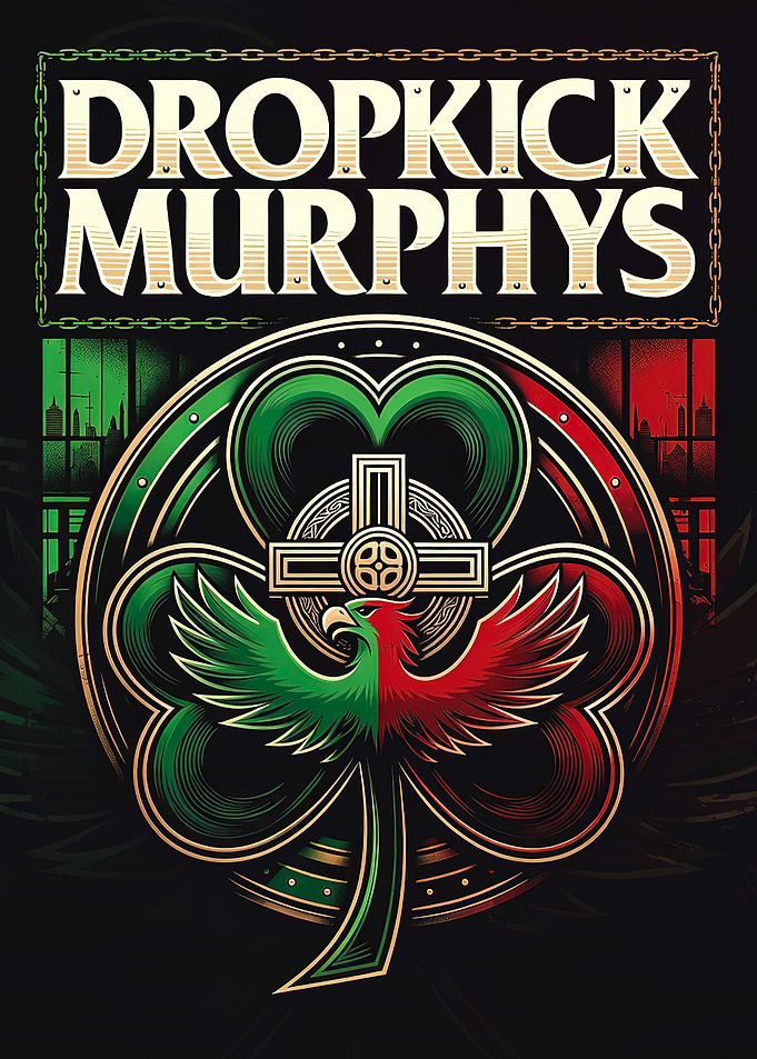 Dropkick Murphys Celtic Shamrock Poster