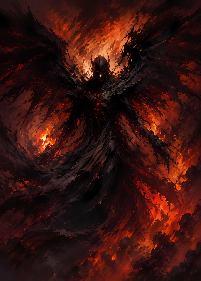 Dark Winged Demon in Hellfire