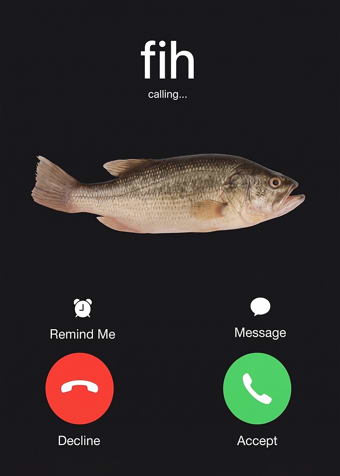 Fih Fish Meme Calling Funny