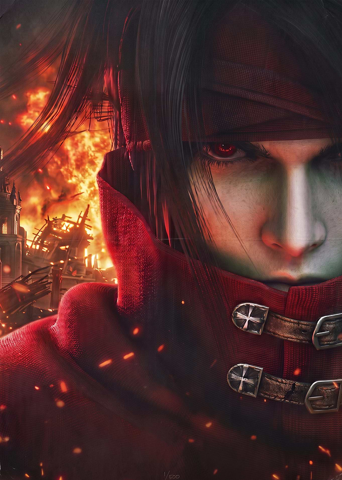 Vincent Valentine Final Fantasy poster