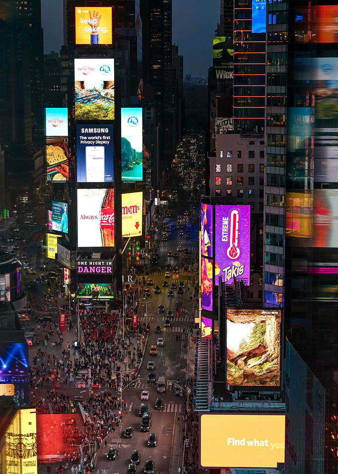 Times Square Night Cityscape