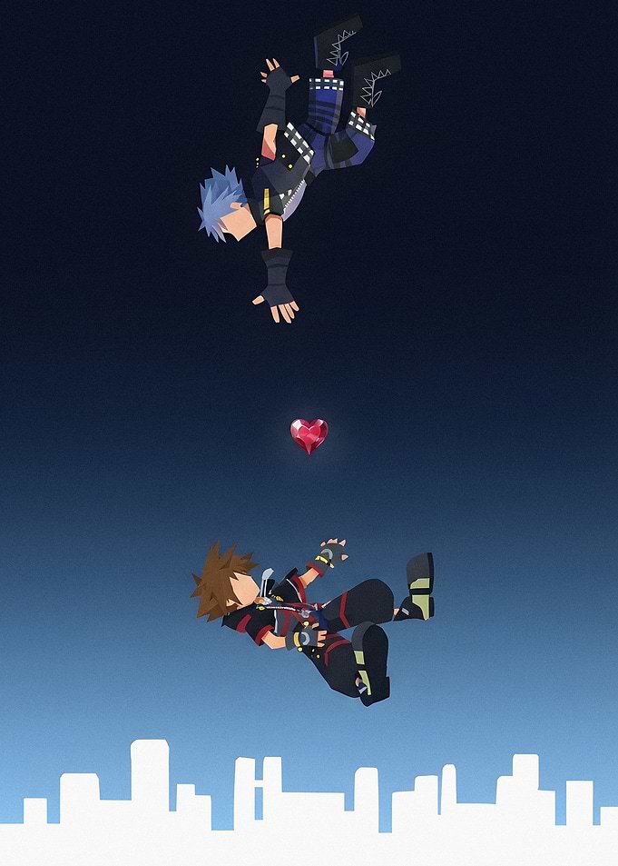 Sora and Roxas Kingdom Hearts