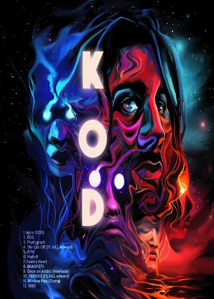 J. Cole KOD Album Cover Art