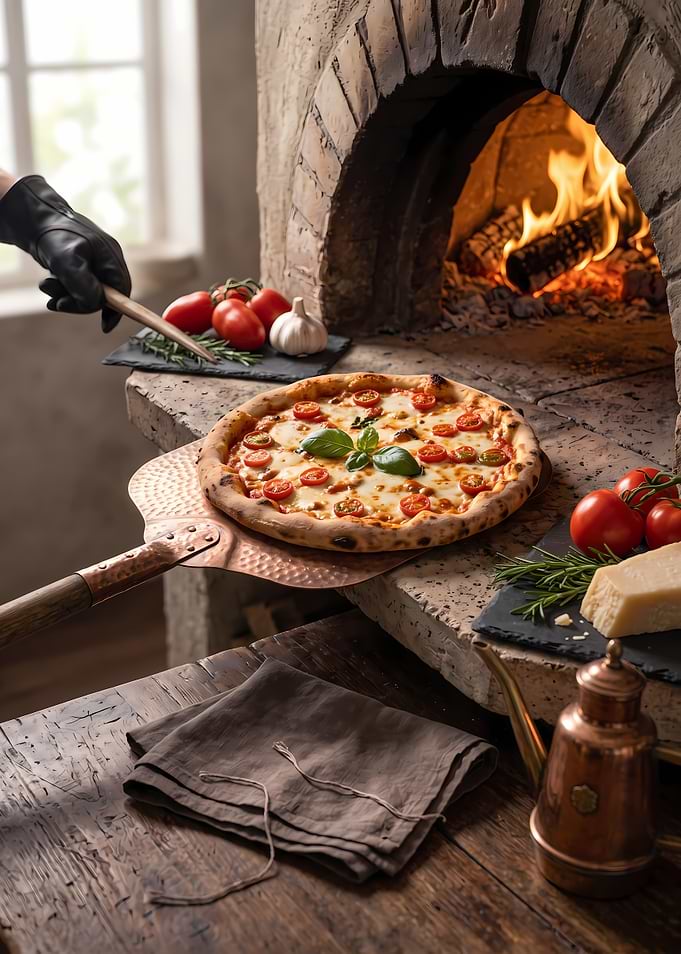 Freshly Baked Wood-Fired Pizza