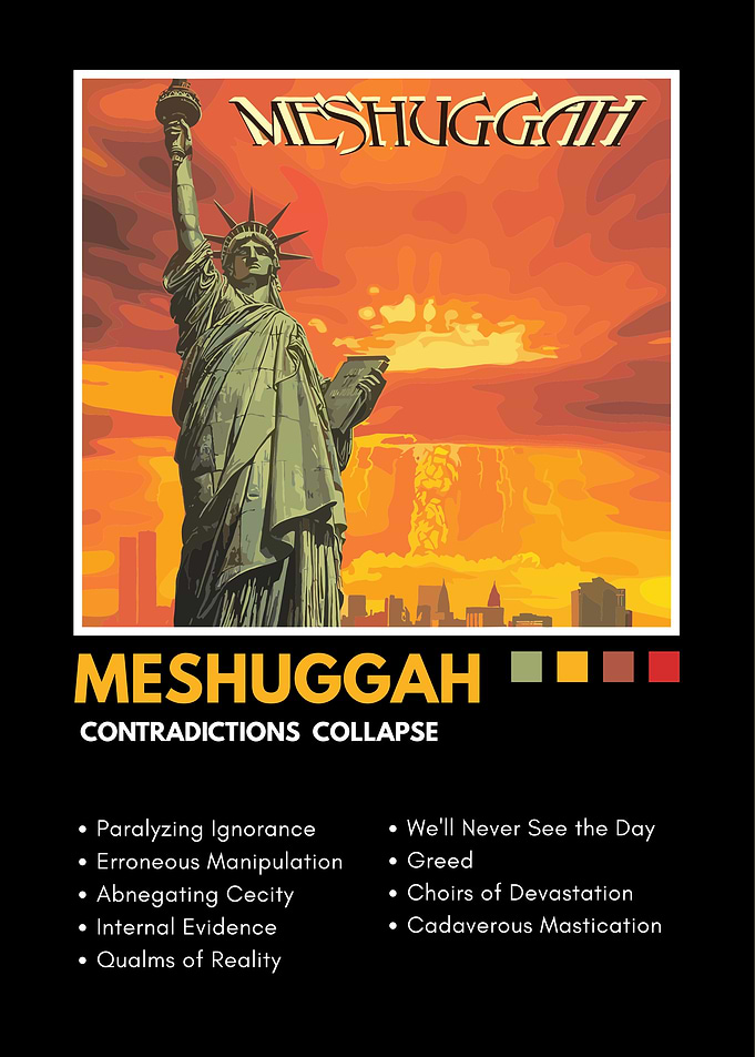Meshuggah Contradictions Collapse Album Art Poster